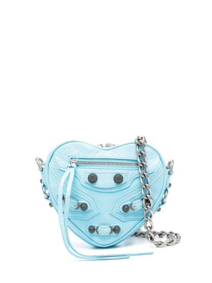 Balenciaga Mini Le Cagole Heart Crossbody Bag