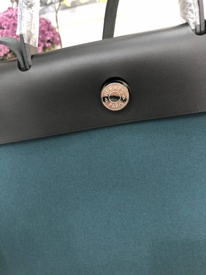 Hermes Birkin Bag 31 Canvas Leather - Image 4