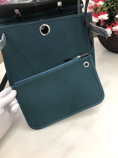 Hermes Birkin Bag 31 Canvas Leather - Image 7