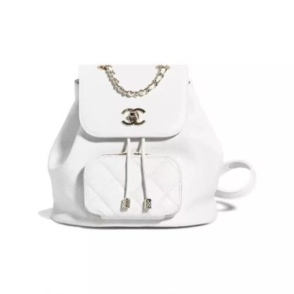 CHANEL Caviar Quilted Mini Business Affinity Backpack Black